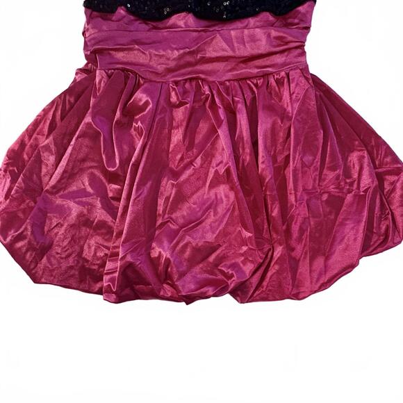 Weissman Girls Sequined Satin Petal Halter Dance Costume M - Picture 3 of 7